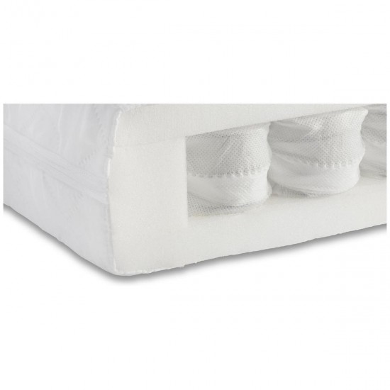 Miniuno Hypoallergenic Pocket Sprung Cot Bed Mattress 140 x 70 x 10cm